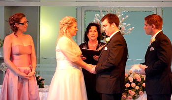 Heidi & Jarvis were married by Marry Me Marilyn Verschuure at the South Bank Riveroom in Brisbane's Southbank